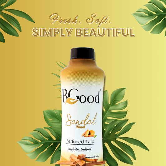 BGood | Sandal Wood Perfumed Talcum Powder 300 gm | Suitable for All Skin Type