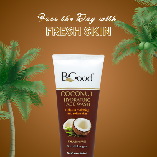 BGood | Coconut Hydrating Face Wash – 100ml | Paraben Free Unisex Facewash