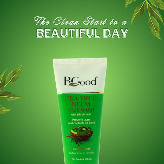 BGood | Tea Tree Neem Face Wash | Paraben Free Unisex Facewash