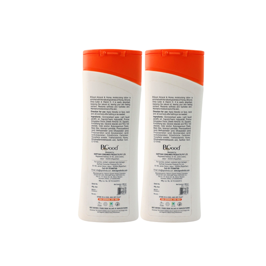 BGood| Almond & Honey Moisturising Body Lotion – 2 x 300ml | Lotion Cream for Women & Men