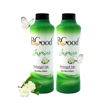 BGood | Jasmine Perfumed Talcum Powder 300ml x 2 Pack  | Suitable for All Skin Type