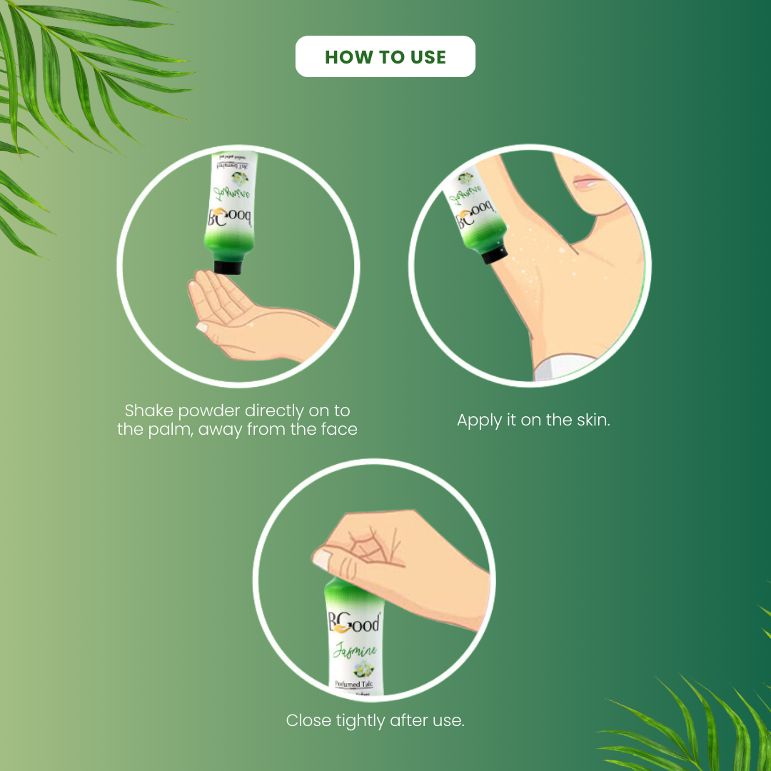 BGood | Jasmine Perfumed Talcum Powder 300 gm | Suitable for All Skin Type