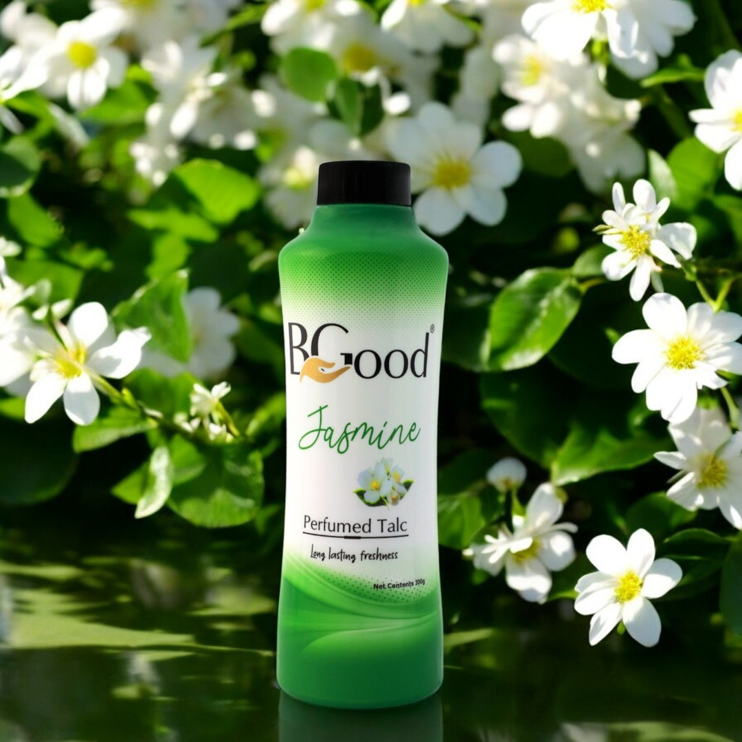 BGood | Jasmine Perfumed Talcum Powder 300gm x 5 Pack  | Suitable for All Skin Type