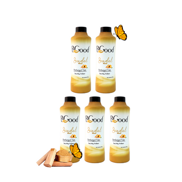 BGood | Sandal Wood Perfumed Talcum Powder 300 gm x 5 Pack | Suitable for All Skin Type