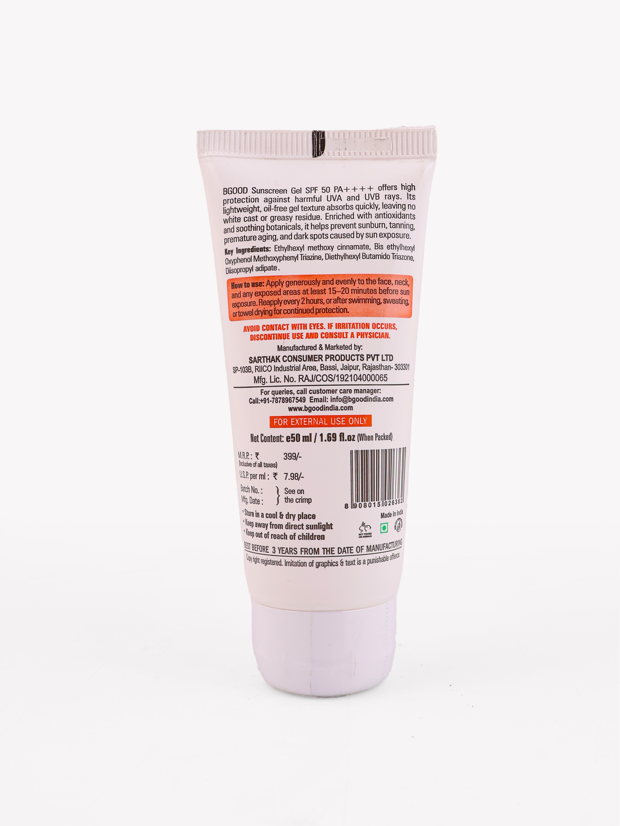 Anti Pollution Sunscreen Gel