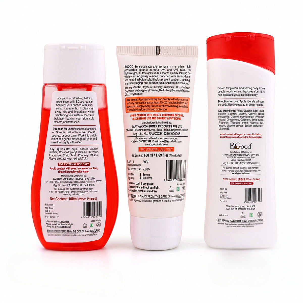 Temptation Signature Collection | Temptation Body Lotion, Sunscreen & Shower gel temptation