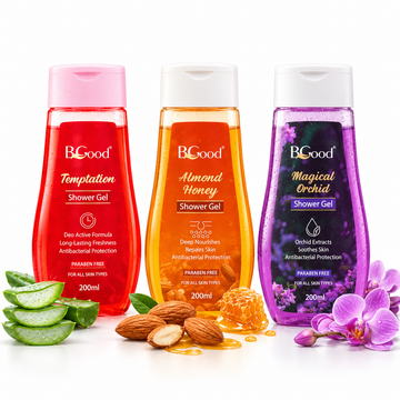 Shower Gel 200 ml | Temptation, Almond & Honey, Magical Orchid