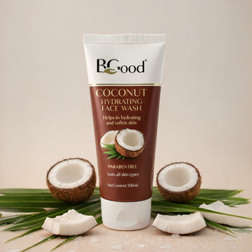 BGood | Coconut Hydrating Face Wash – 100ml | Paraben Free Unisex Facewash