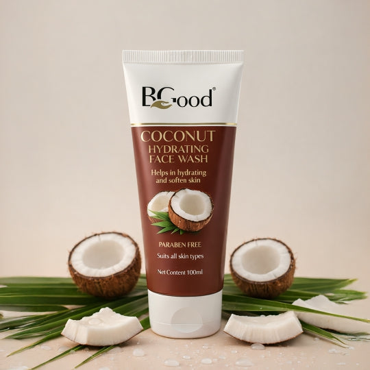 BGood | Coconut Hydrating Face Wash – 100ml | Paraben Free Unisex Facewash